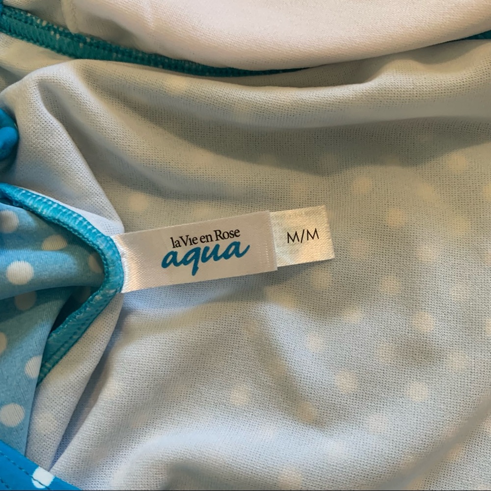 Adorable Blue and White Polka Dot Tankini - Picture 7 of 8